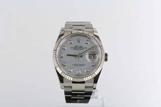 Thumbnail von Rolex Datejust 36 126234//VOLLSTÄNDIGES SET//12/2024//PERLMUTT//36MM//Mutter der Perle#