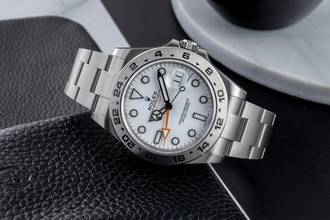 Thumbnail von Rolex Explorer II White Dial Oyster Edelstahl Automatik Herrenuhr Ref 216570 B&P