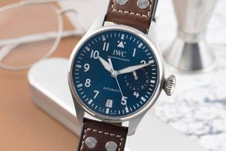 Thumbnail von IWC Große Fliegeruhr Big Pilot Stahl Automatik Le Petit Prince Herrenuhr Ref. IW501002 B&P 2023
