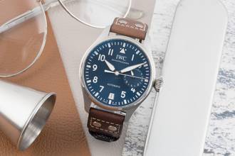 Thumbnail von IWC Große Fliegeruhr Big Pilot Stahl Automatik Le Petit Prince Herrenuhr Ref. IW501002 B&P 2023