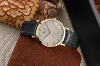 Thumbnail von Patek Philippe Calatrava 18k Gold Handaufzug Herrenuhr Ref. 3512 Vintage