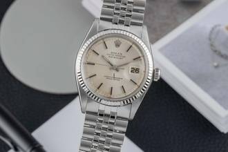 Thumbnail von Rolex Datejust 36 Silver Dial Stahl / Weissgold Automatik Herrenuhr Ref. 1601
