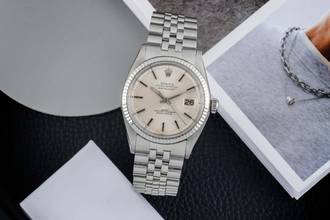 Thumbnail von Rolex Datejust 36 Silver Dial Stahl / Weissgold Automatik Herrenuhr Ref. 1601