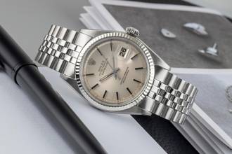 Thumbnail von Rolex Datejust 36 Silver Dial Stahl / Weissgold Automatik Herrenuhr Ref. 1601