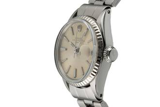 Thumbnail von Rolex Oyster Perpetual Lady Date 26 Stahl / Weissgold Automatik Damenuhr Ref. 6517 Vintage