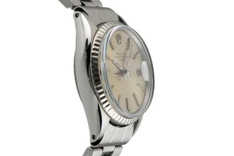 Thumbnail von Rolex Oyster Perpetual Lady Date 26 Stahl / Weissgold Automatik Damenuhr Ref. 6517 Vintage