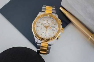 Thumbnail von TAG Heuer Aquaracer Chronograph Stahl / vergoldet Automatik Ref. CAP2121.BB0923