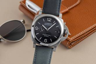 Thumbnail von Panerai Luminor Marina eSteel Automatik Herrenuhr Ref. PAM01358 B&P 2024