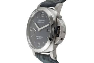 Thumbnail von Panerai Luminor Marina eSteel Automatik Herrenuhr Ref. PAM01358 B&P 2024