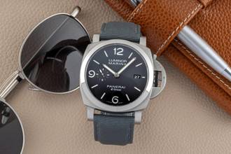 Thumbnail von Panerai Luminor Marina eSteel Automatik Herrenuhr Ref. PAM01358 B&P 2024