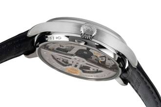 Thumbnail von IWC Portugieser Automatik Stahl Automatik Red Dial Herrenuhr Ref. IW500714 Papiere 2020