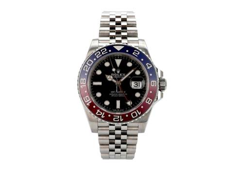 Rolex GMT-Master II Edelstahl Ref. 126710BLRO
