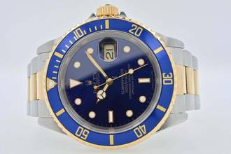 Thumbnail von Rolex Submariner Date Stahl 18k Gold 16613 Purple Vintage E-Series