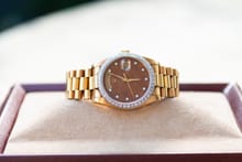 Thumbnail von Rolex Day Date President Ref. 18038 Diamond Walnut Dial
