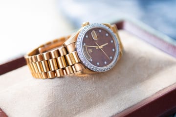 Rolex Day Date President Ref. 18038 Diamond Walnut Dial