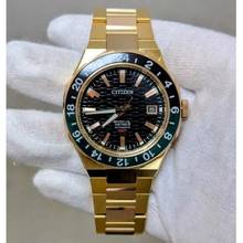 Thumbnail von Vatandaş GMT altın rengi siyah analog otomatik erkekler için takım elbise saati YENİ TAM SET