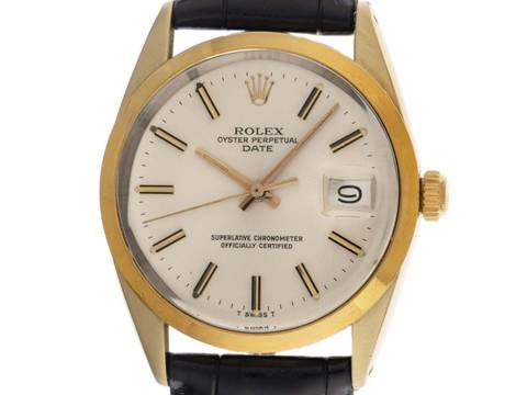Rolex Oyster Perpetual Date Ref.1503 Bj.1980 original Box original Vintage Unpoliert Oyster Perpetual Date open 6/9