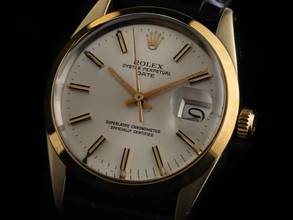 Thumbnail von Rolex Oyster Perpetual Date Ref.1503 Bj.1980 original Box original Vintage Unpoliert Oyster Perpetual Date offen 6/9