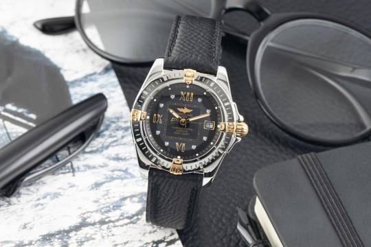  Breitling Galactic 32 Cockpit Lady 32 Stahl / Gold Quarz Black Dial Ref. B71356 
