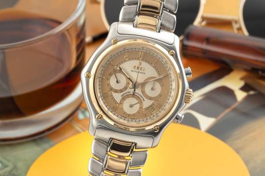  Ebel Le Modulor Chronograph Stahl / Gold Automatik Herrenuhr Ref. E1137241 