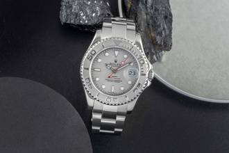 Thumbnail von Rolex Yacht-Master 35 Oyster Stahl / Platin Medium Size Ref 168622 D-Serie