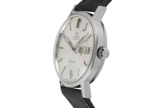 Thumbnail von Omega Genève Day Date Edelstahl Automatik Herrenuhr Ref. 166.0117 Vintage