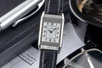 Thumbnail von Jaeger-LeCoultre Reverso Lady Stahl Handaufzug Damenuhr Ref. Q2608410