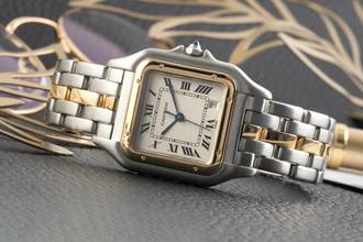 Thumbnail von Cartier Panthère De Cartier Stahl Gold Quarz Damenuhr W25028B5 B&P
