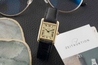 Thumbnail von Cartier Tank must de Cartier PM Ivory Dial 925 Silber Handaufzug Damenuhr