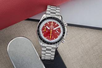Thumbnail von Omega Speedmaster Reduced Michael Schumacher Kronograf Ref. 3510.61.00 B&P