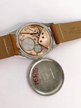 Thumbnail von Omega Classic Vintage Rare Black Honeycomb Dial Unrestored Serviced 35mm 2605 2605