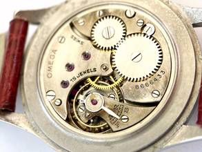 Thumbnail von Omega Classic Sector Dial Oversize Jumbo 37mm Service 26,5 sob ck 859 Vintage ck859