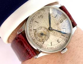 Thumbnail von Omega Classic Sector Dial Oversize Jumbo 37mm Service 26,5 sob ck 859 Vintage ck859