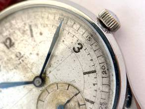 Thumbnail von Omega Classic Sector Dial Oversize Jumbo 37mm Service 26,5 sob ck 859 Vintage ck859