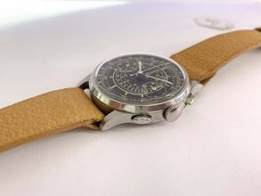 Thumbnail von Omega Classic Serviced Vintage 33,3 Chronograph Schwarz Restored Sector Zifferblatt 38mm