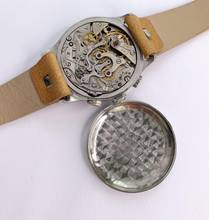 Thumbnail von Omega Classic Serviced Vintage 33,3 Chronograph Schwarz Restored Sector Zifferblatt 38mm