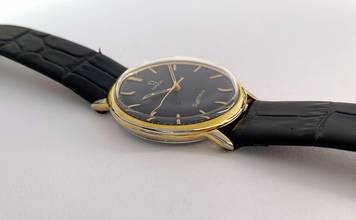 Thumbnail von Omega Genève Service Genève Vintage Schwarz Restauriertes Zifferblatt 131019 131019