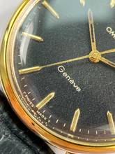 Thumbnail von Omega Genève Service Genève Vintage Schwarz Restauriertes Zifferblatt 131019 131019