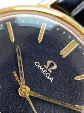 Thumbnail von Omega Genève Service Genève Vintage Schwarz Restauriertes Zifferblatt 131019 131019