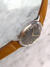 Thumbnail von Omega Classic Schöne Vintage 35mm Unrestauriert Schwarze Schokoladen GILDT Zifferblatt 2605 2605