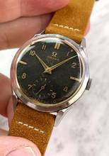 Thumbnail von Omega Classic Schöne Vintage 35mm Unrestauriert Schwarze Schokoladen GILDT Zifferblatt 2605 2605