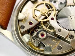 Thumbnail von Omega Classic Vintage Art Deco 35mm Siyah Altın Kaplama Kadran Servis Edildi