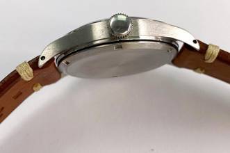 Thumbnail von Omega Classic Vintage Art Deco 35mm Siyah Altın Kaplama Kadran Servis Edildi