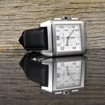 Jaeger-LeCoultre Reverso Squadra Chronograph GMT Ref. Q7018620 Automatik Calibre 754 Zertifikat 2011