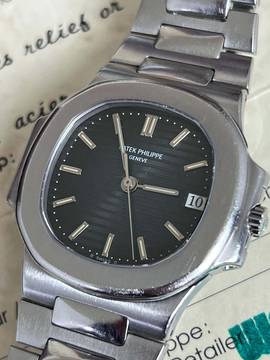Patek Philippe Nautilus 3800/1a Nautilus Blue-Steel B + P Full Set Aus Erstbesitz-Unpoliert Sept. 1995 Full-Set-first Owner-German Watch !all parts are original!