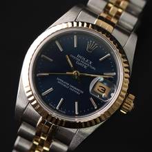 Thumbnail von Rolex Lady-Datejust 26 Stahl/Gold Jubiläumsblaues Zifferblatt