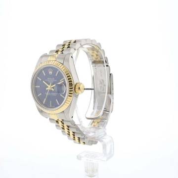Rolex Lady-Datejust 26 Steel/Gold Jubilee Blue Dial