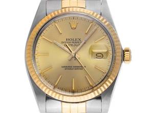 Thumbnail von Rolex Datejust 36 Ref.16013 Bj.1988 Full Set original Vintage Unpoliert Datejust Stahl 18kt Gelbgold open 6/9
