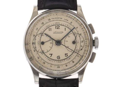 Jaeger-LeCoultre Classic Chronograph Ref.22320 Bj.1940 original unpoliert Vintage Chronograph