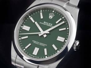 Thumbnail von Rolex Oyster Perpetual 41 Ref.124300 2021 Full Set wie Neu Oyster Perpetual Green Dial